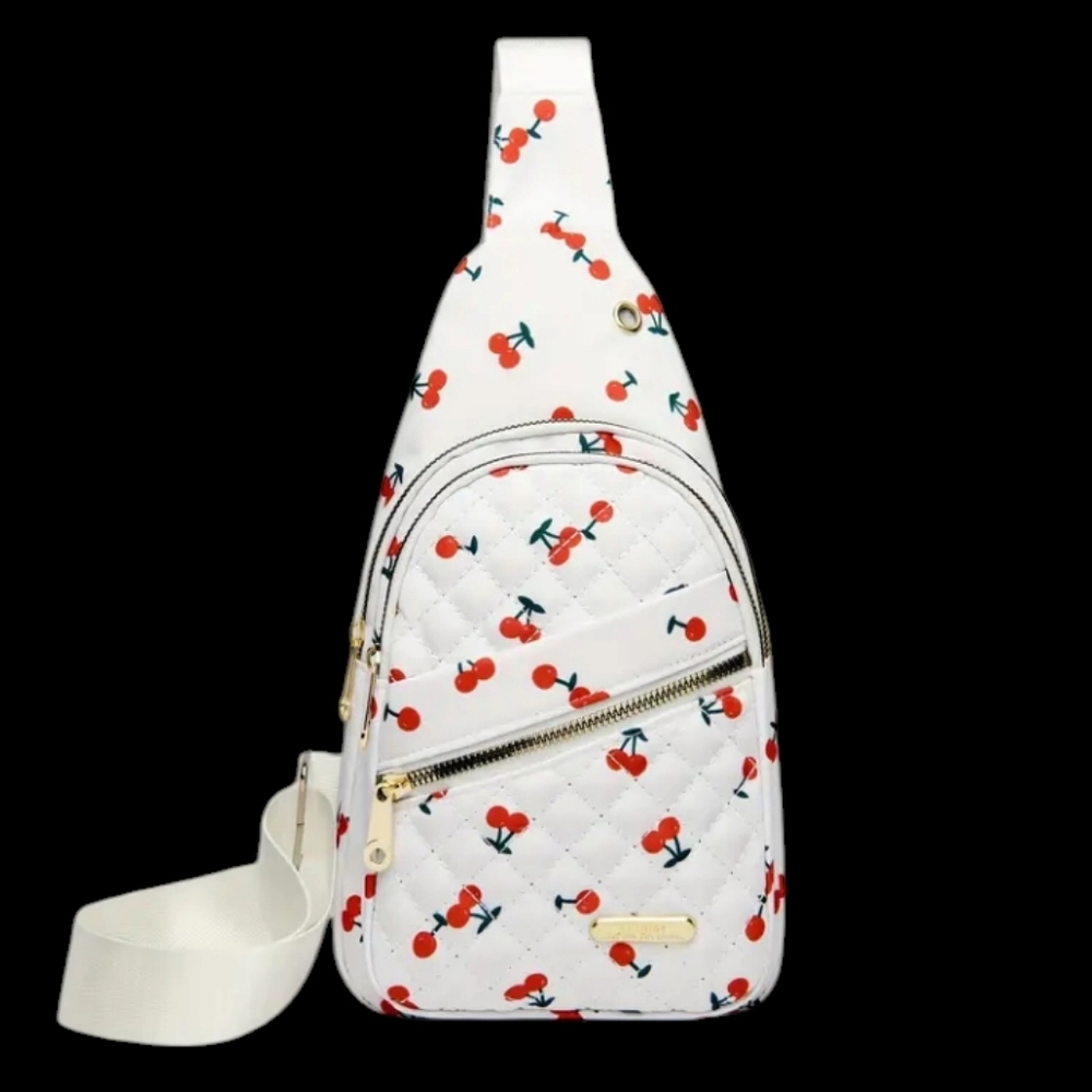🌟NEW🌟 Cherry Nylon Sling Backpack for Women - Picture 2 of 7